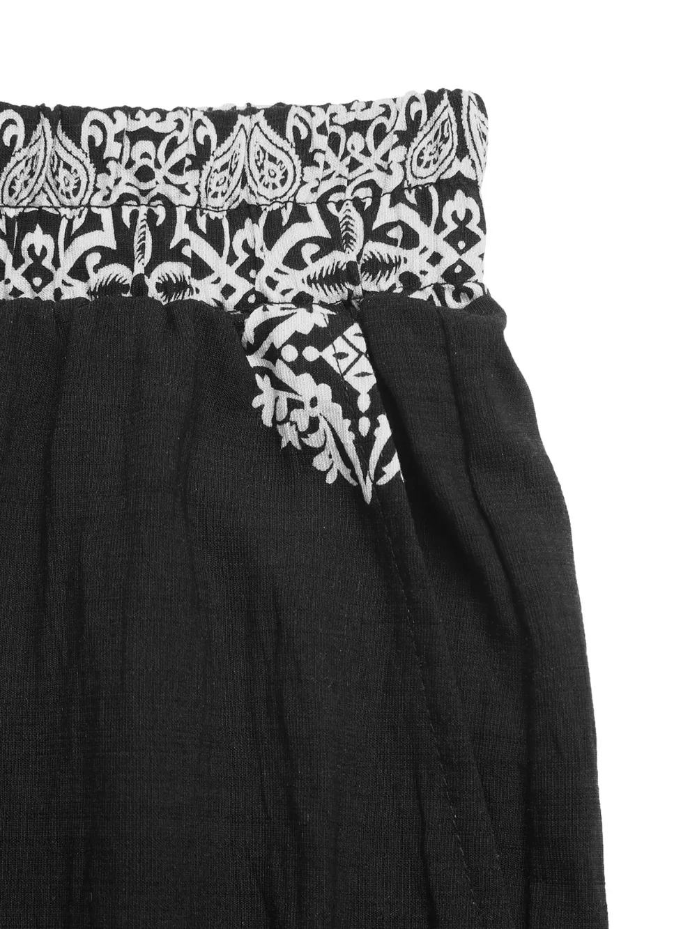 Boho Print Wide Leg Pants, image 3