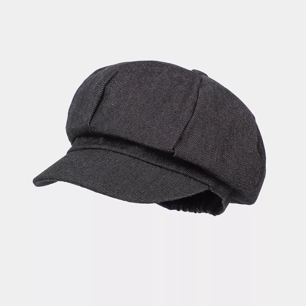 Vintage Style Denim Newsboy Hat