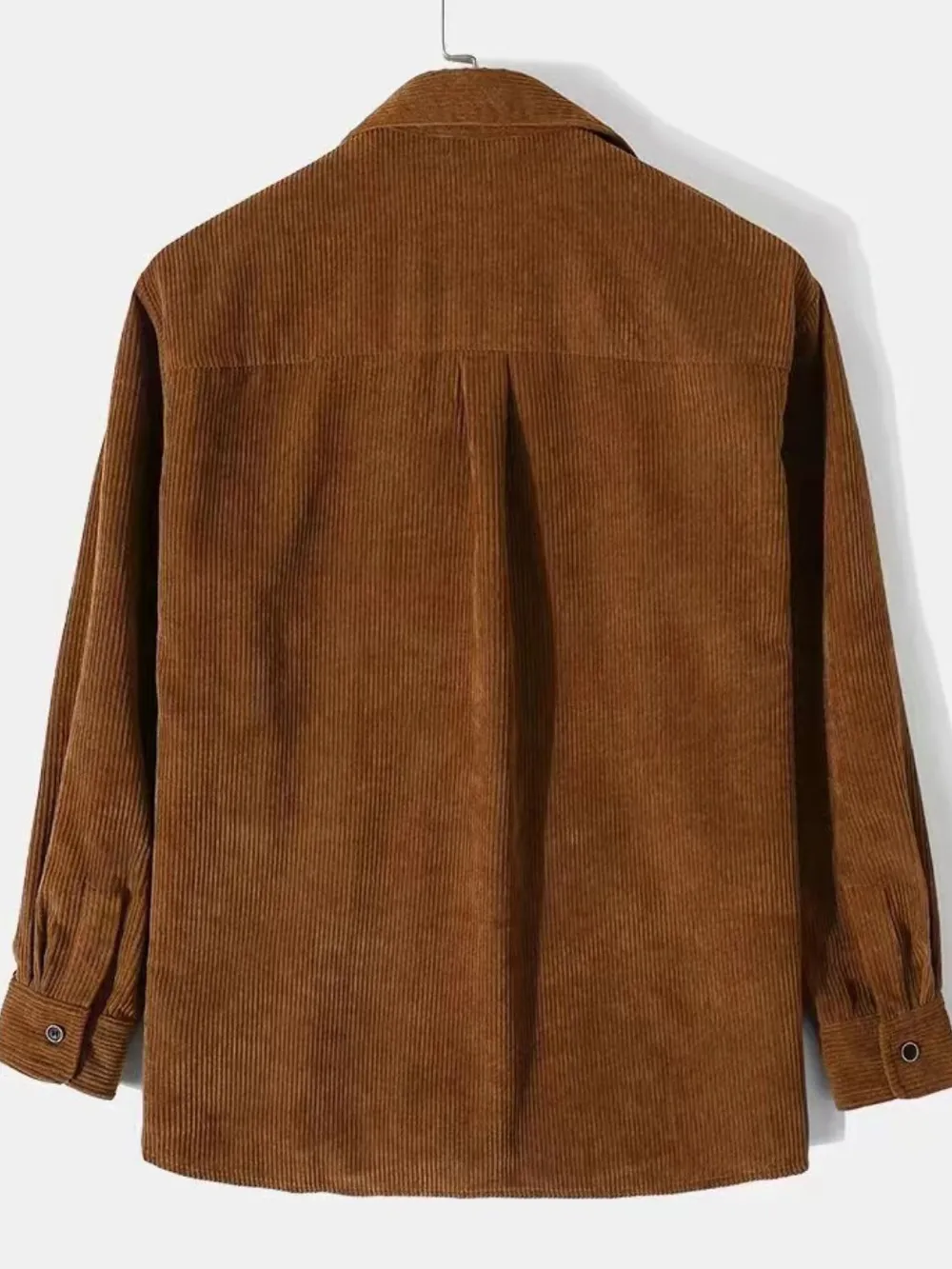 Men's Corduroy Button Up Long Sleeve Shirt, image 3