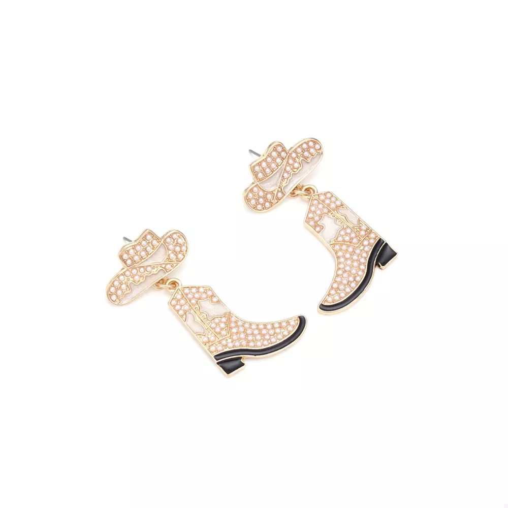 Cowboy Hat and Boot Dangle Earrings, image 12