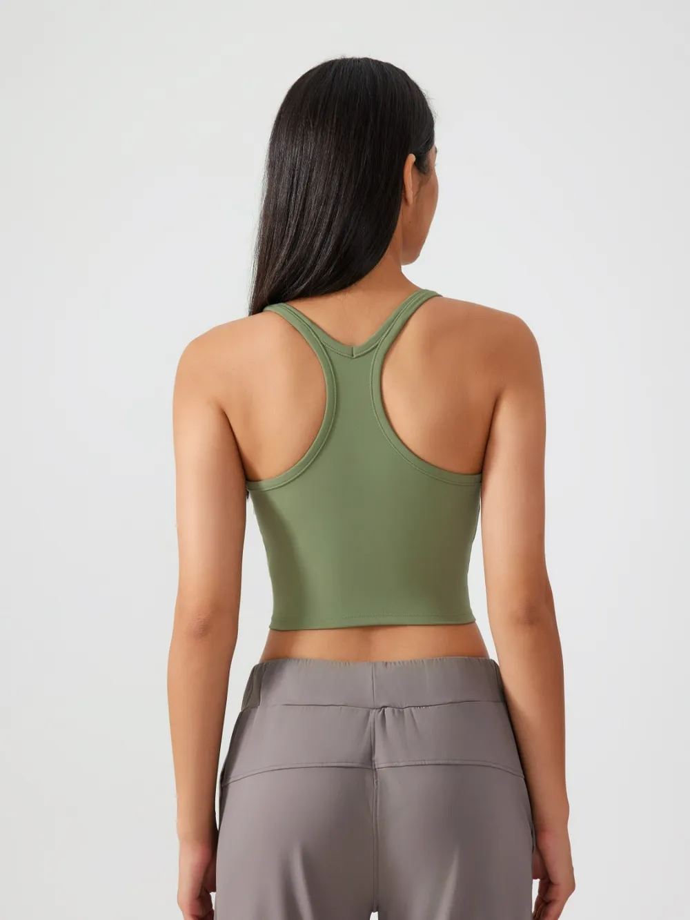 Scoop Neck Active Tank with Detachable Chest Pads, image 5