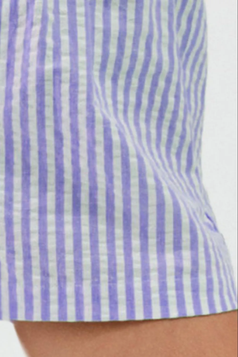 Striped Elastic Waist Shorts, image 3