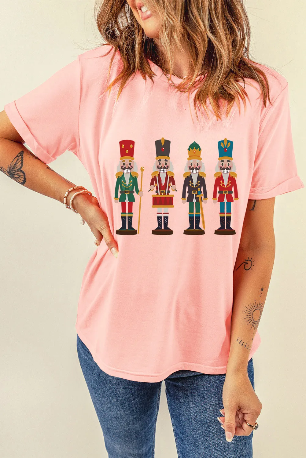 Nutcracker Round Neck Short Sleeve T-Shirt, image 2