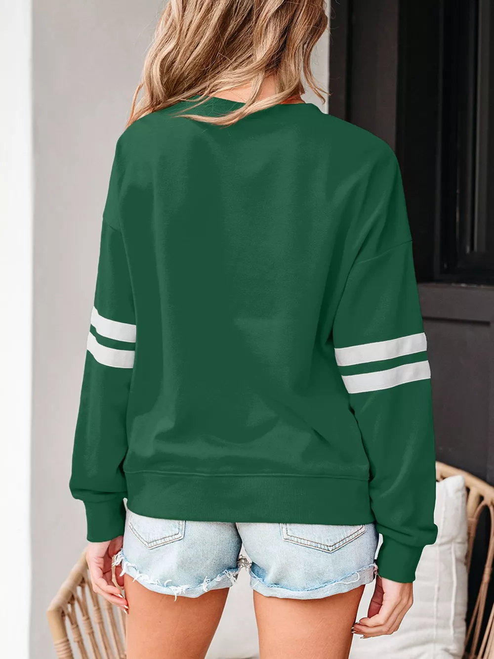 Striped Dropped Shoulder Sweatshirt, image 22