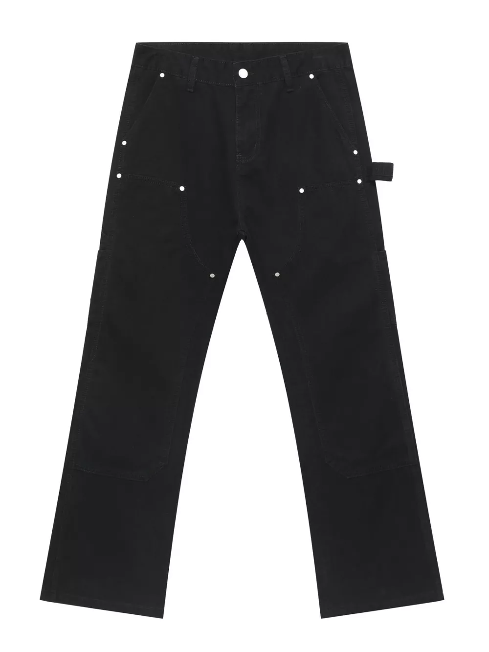 Men's Rivet-Detailed Straight-Leg Jeans, image 5