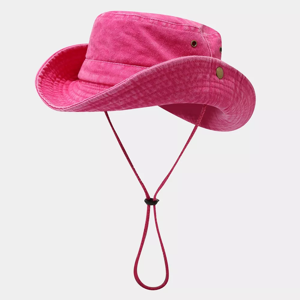 Wide-Brim Sun Protection Bucket Hat, image 2