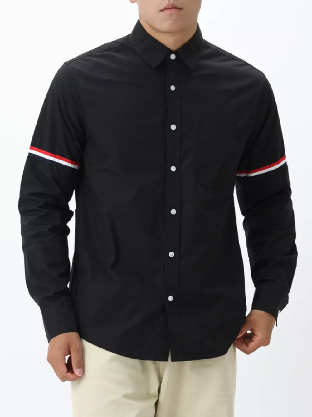 Men's Plus Size Long-Sleeve Button-Down Shirt, image 4