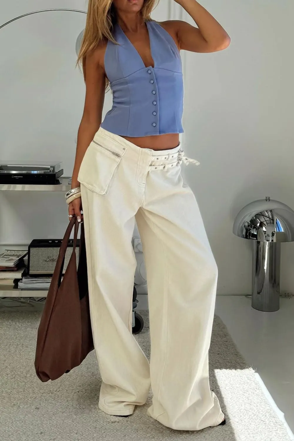Wide Leg Jeans with Pockets, image 8