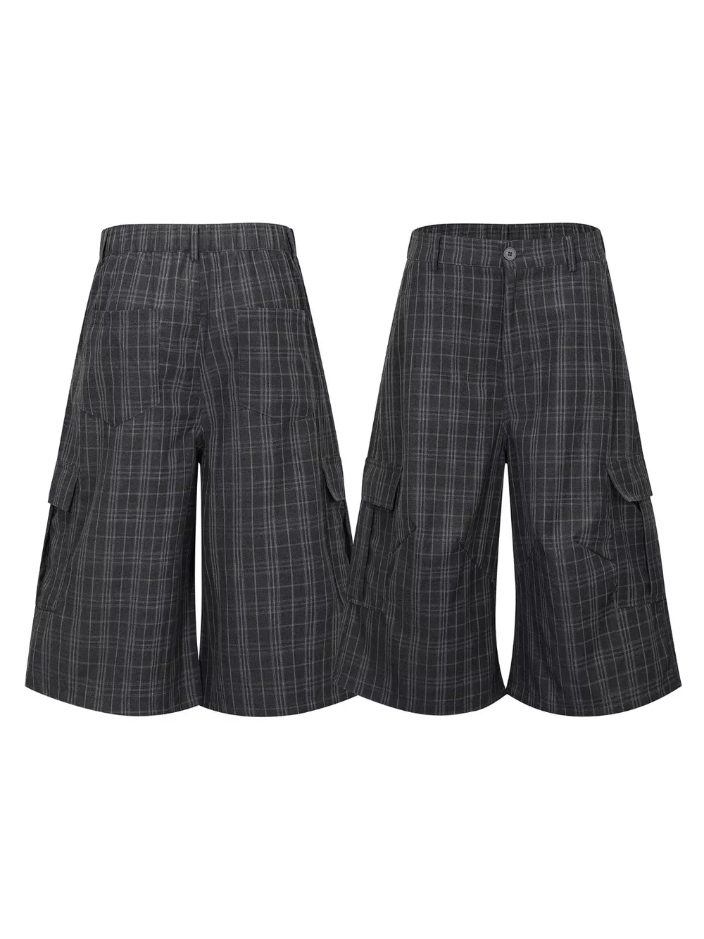 Men's Plaid Wide-Leg Capris, image 5