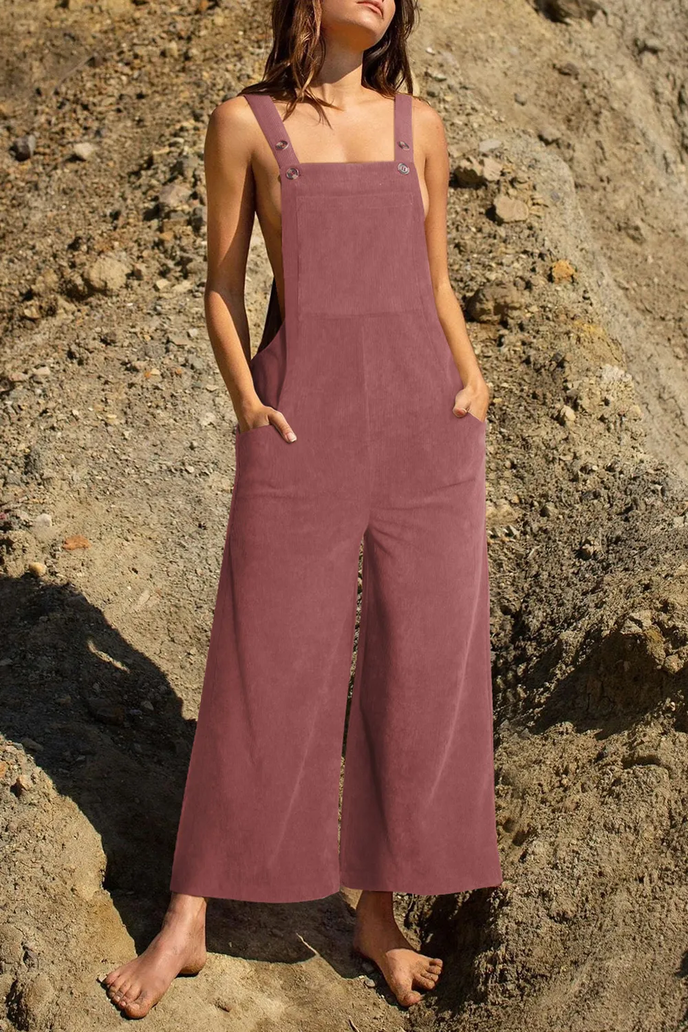 Pocketed Wide Leg Overall, image 3