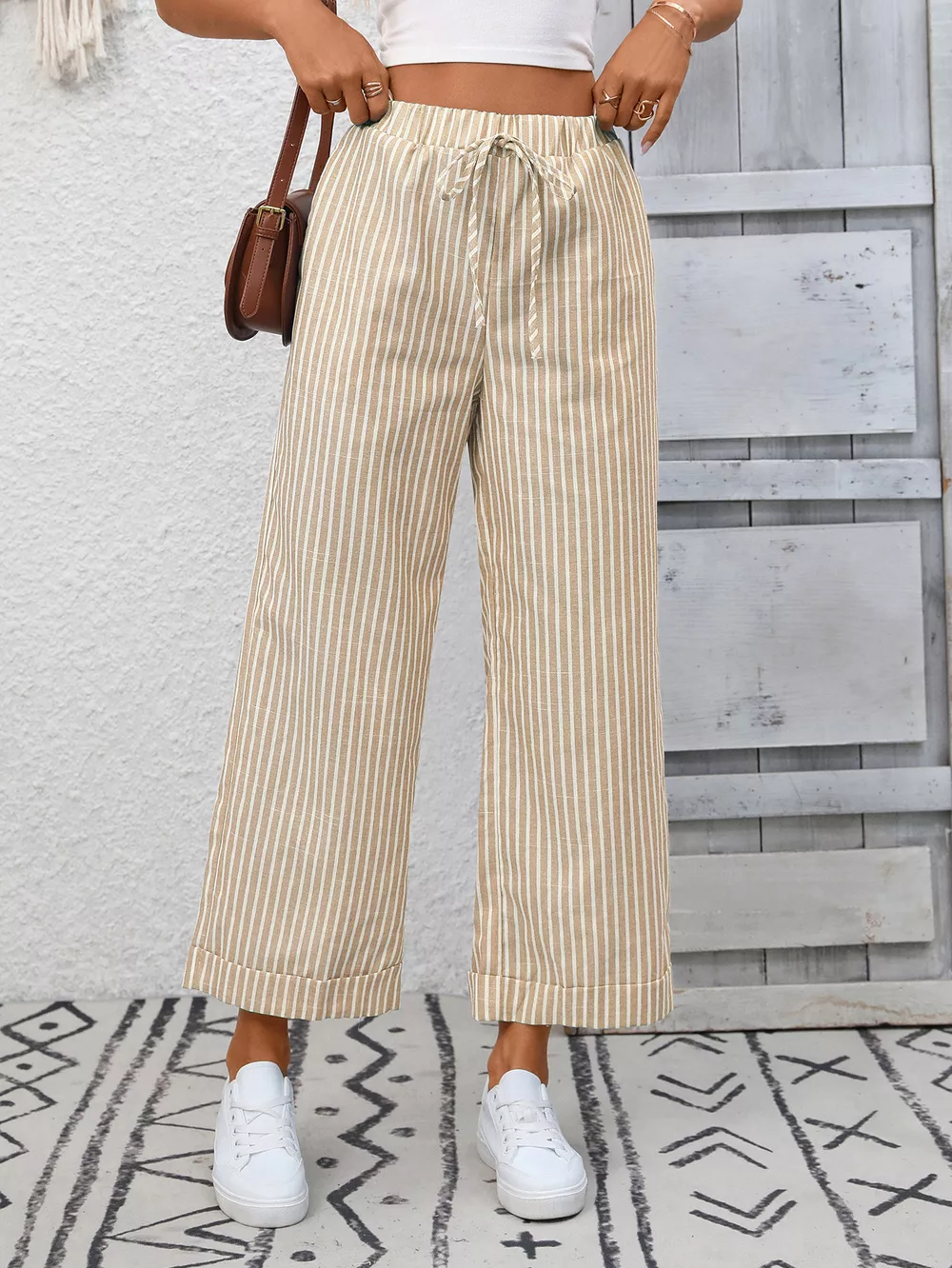 Striped Wide Leg Pants, image 12
