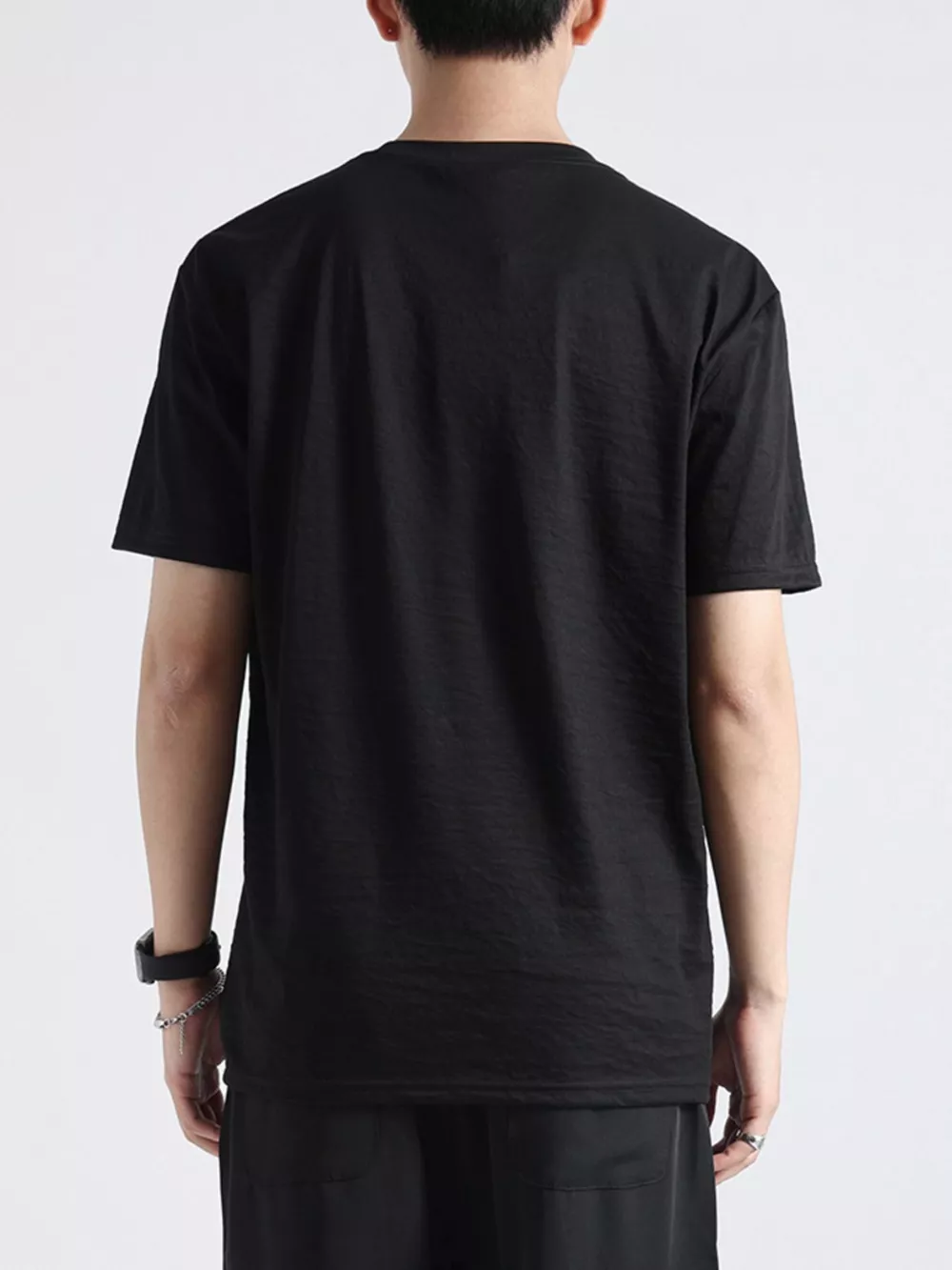 Men's Plus Size Casual Short Sleeve T-Shirt, image 4