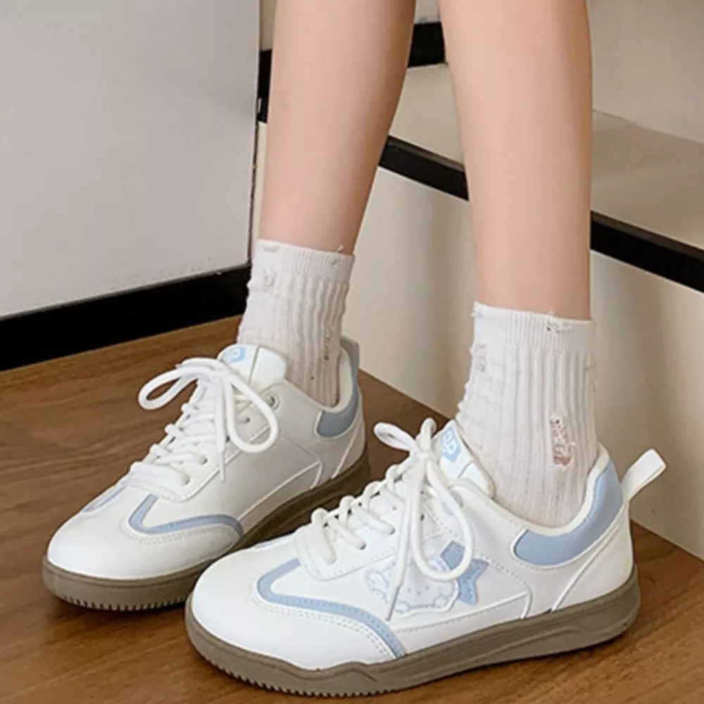 Lace Up Round Toe Sneakers, image 3