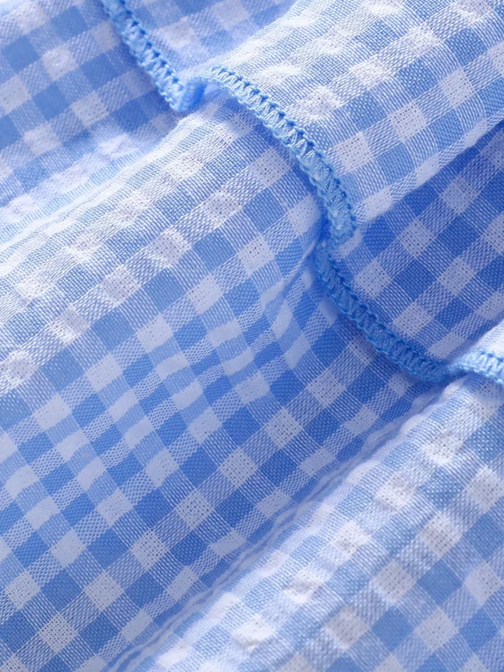 Children's Fruit Embroidered Gingham Smocked Dress, image 2