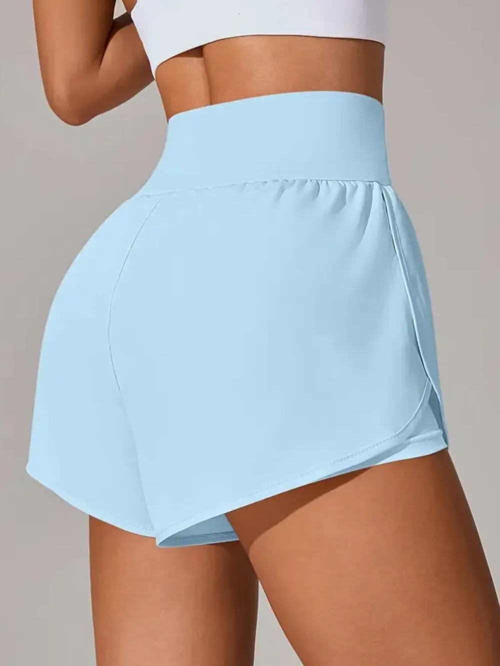 Pocketed High Waist Active Shorts, image 4