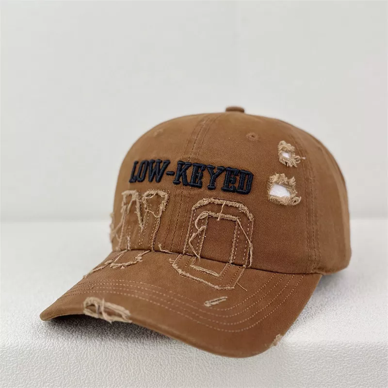 Distressed Embroidered Baseball Cap, image 2