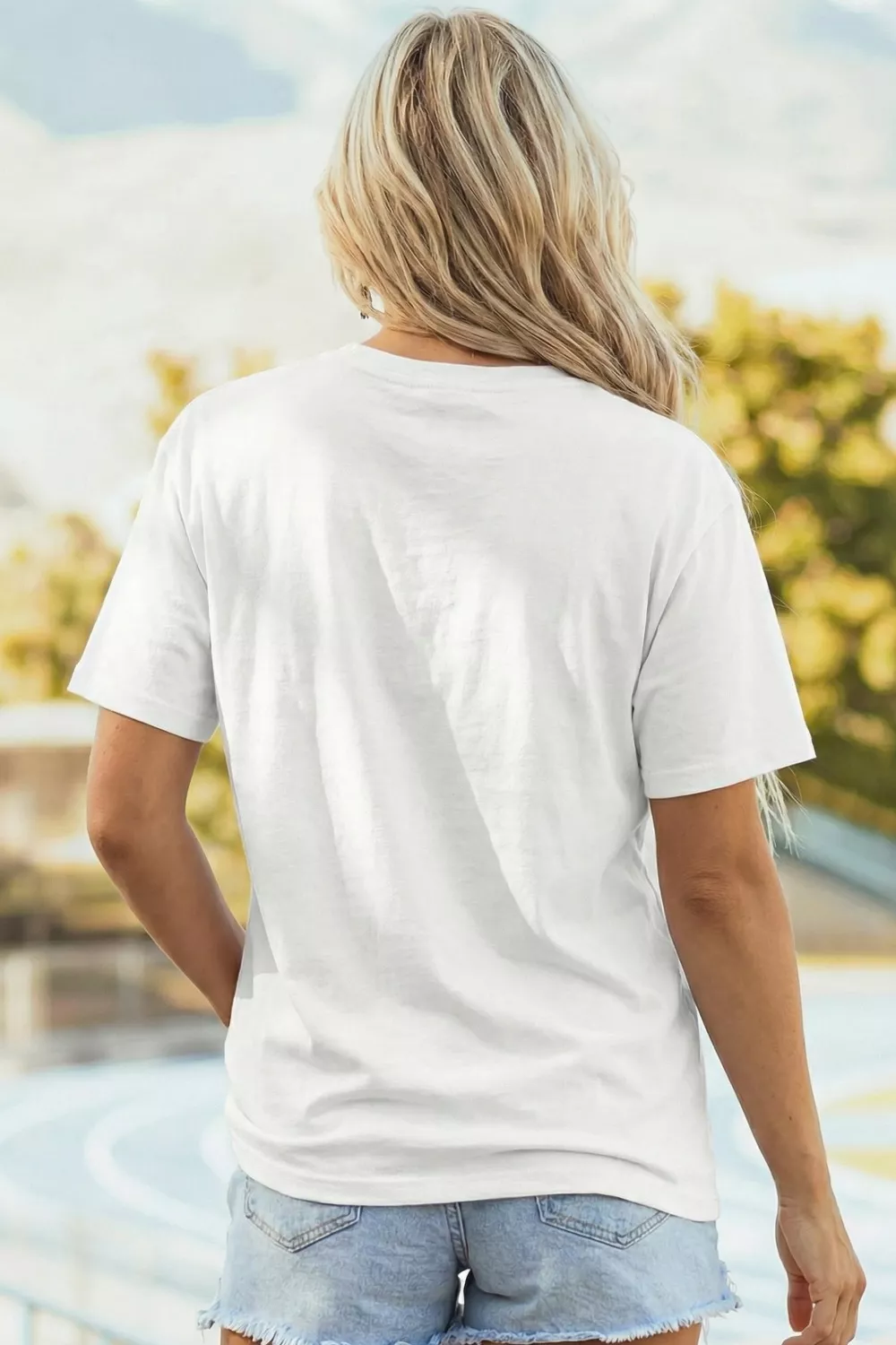Graphic Round Neck Short Sleeve T-Shirt, image 3