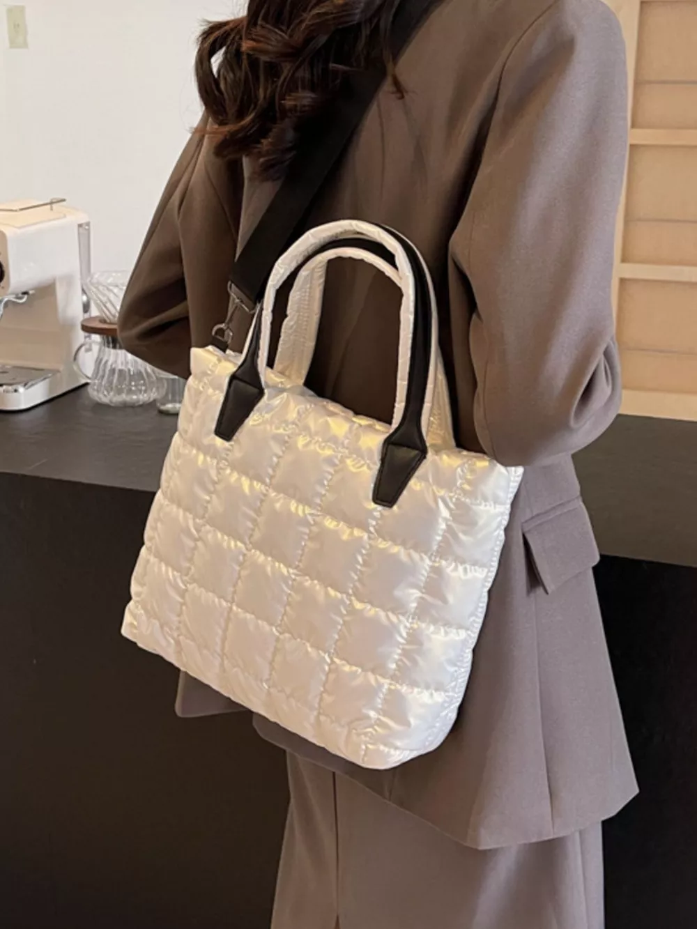 Bubble Textured Tote Crossbody Bag, image 6