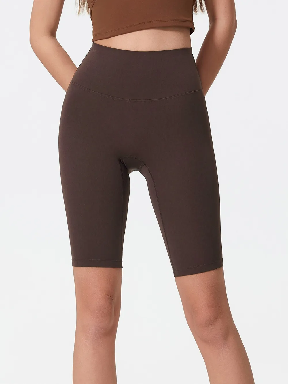 High Rise Wide Waistband Active Shorts