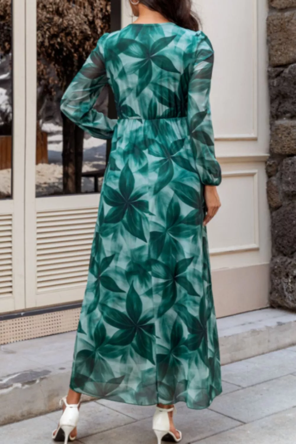 Surplice Long Sleeve Dress, image 4
