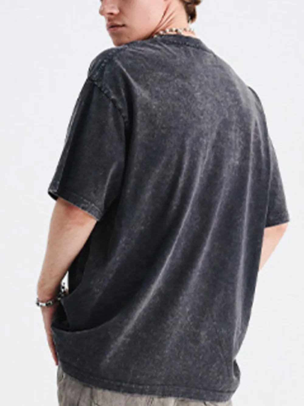 Men's Graphic Round Neck Half Sleeve T-Shirt, image 2
