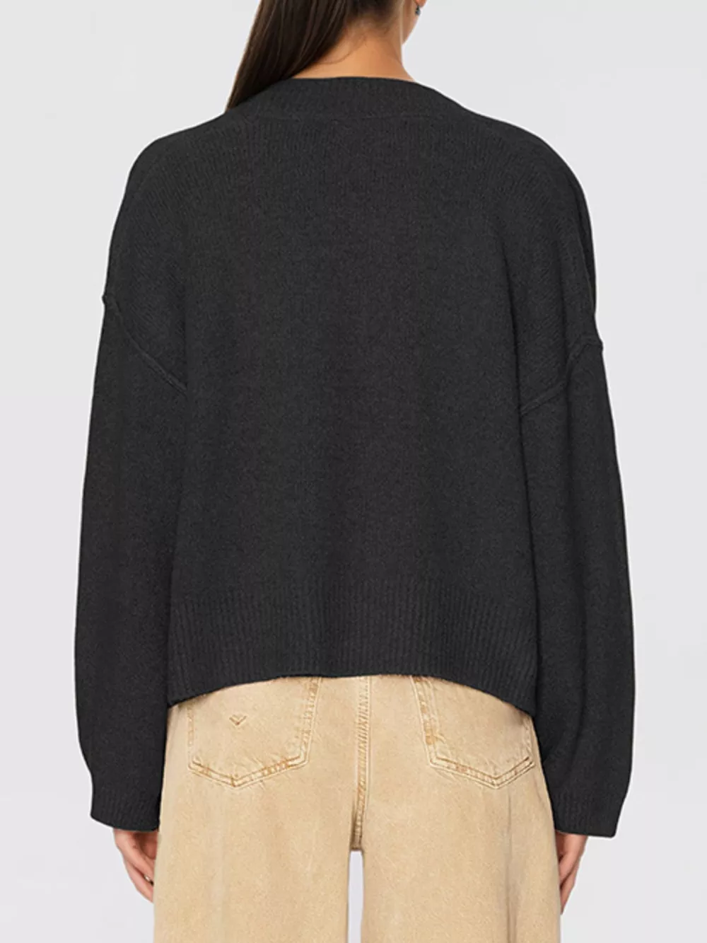 Gold Buttons V-Neck Cardigan, image 5