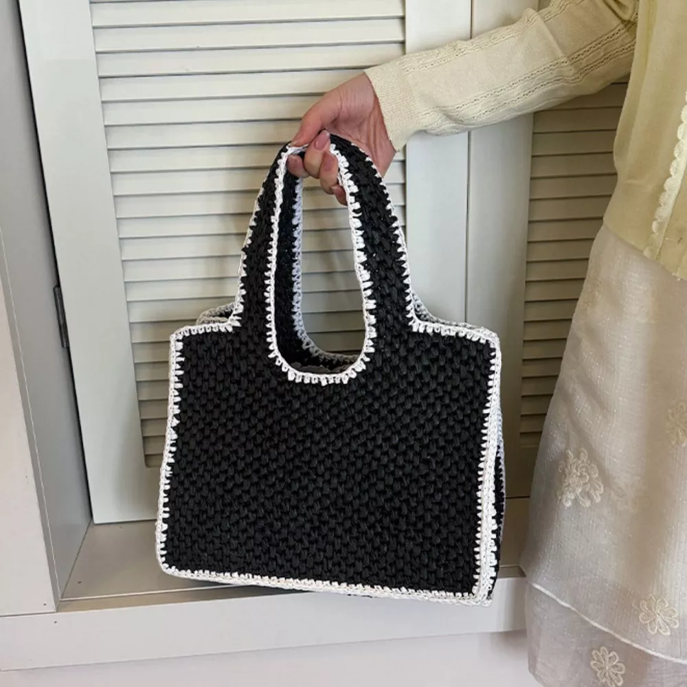 Woven Straw Handbag, image 4