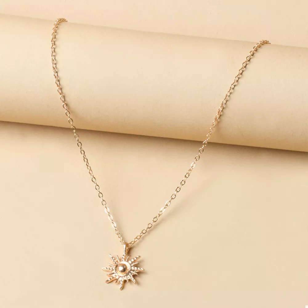 Sunburst Pendant Necklace, image 2
