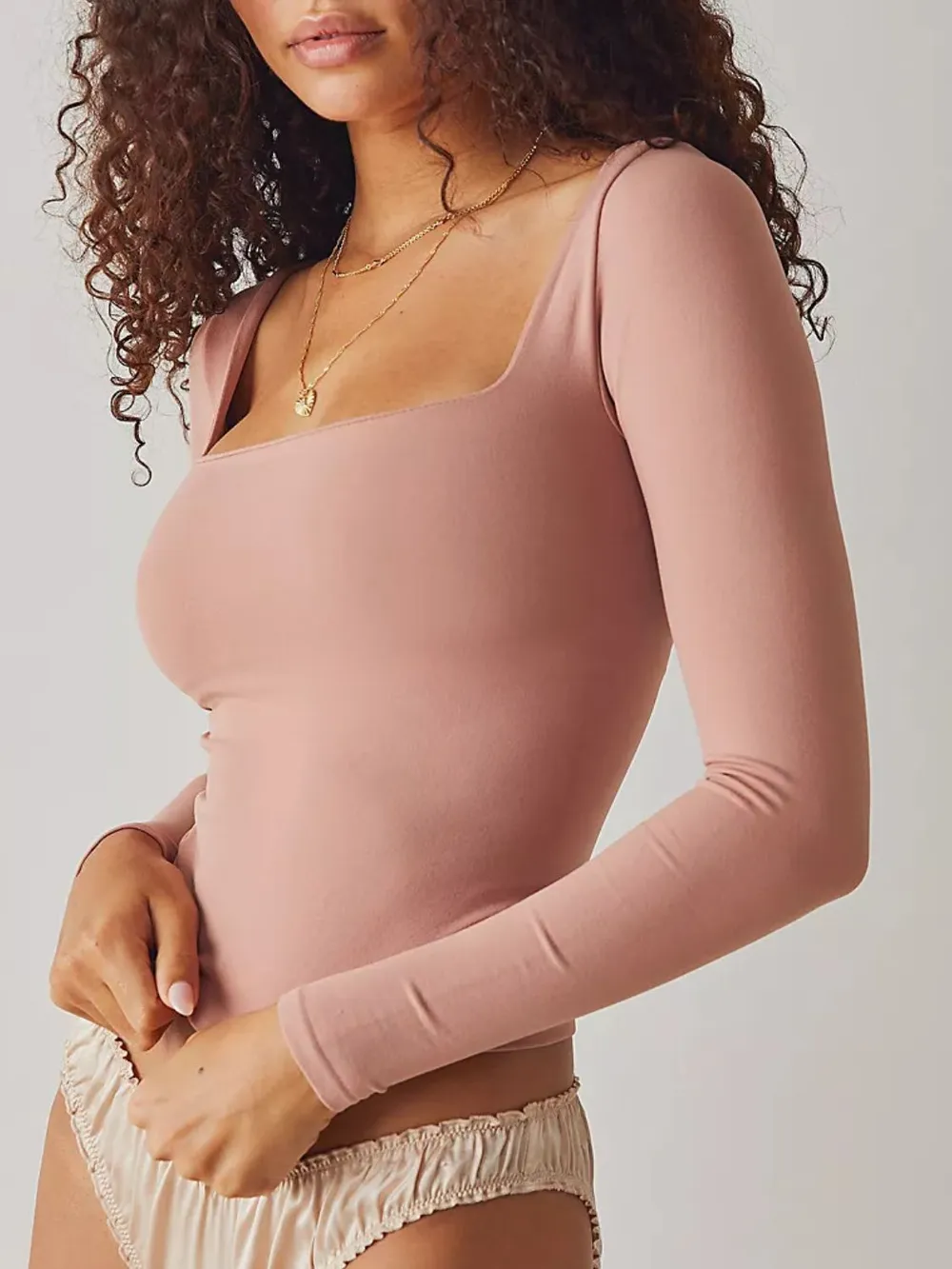 Square Neck Long Sleeve T-Shirt, image 19