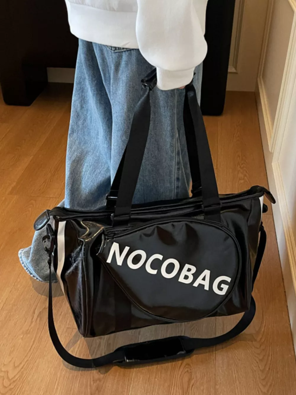 Sports Leather Duffle Bag, image 8