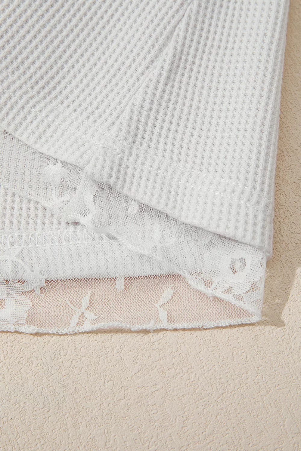 Lace Mesh Long Sleeve Top, image 9