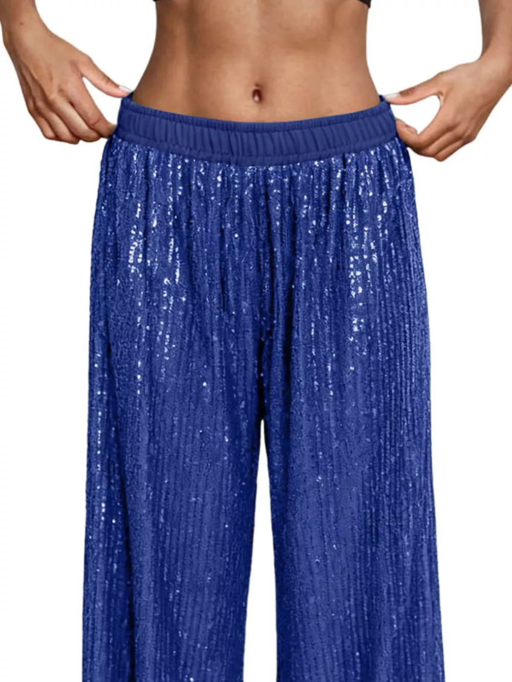 Sequin Wide-Leg Pants, image 4