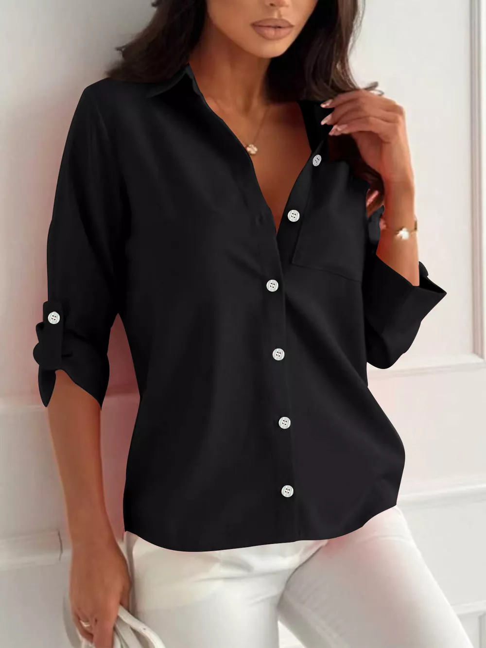Button-Down Roll-Up Sleeve Shirt, image 13
