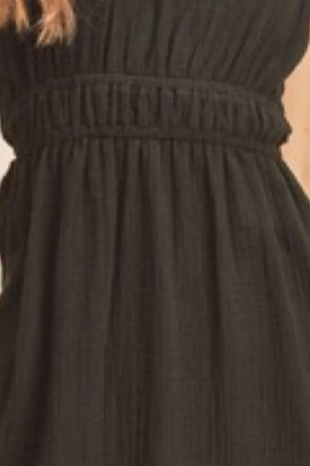 Side Slit Round Neck Sleeveless Tank Dress, image 3