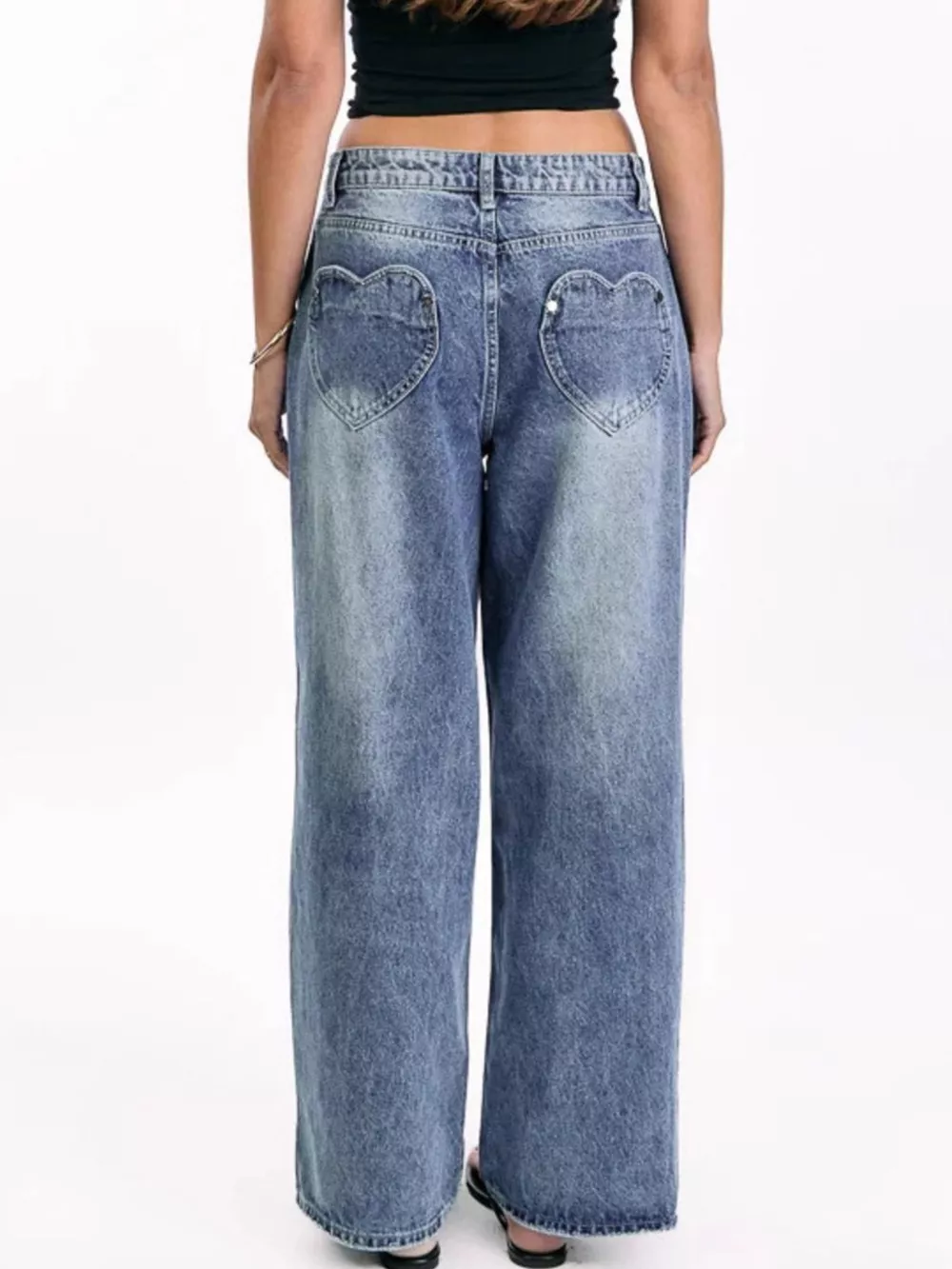 Pocketed Wide leg Jeans, image 7
