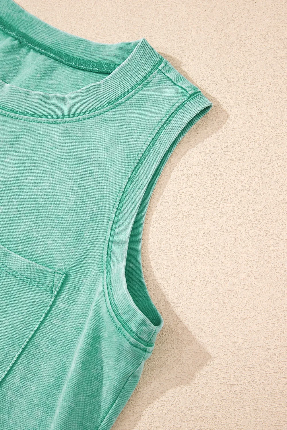 Round Neck Tank with Chest Pocket, image 6
