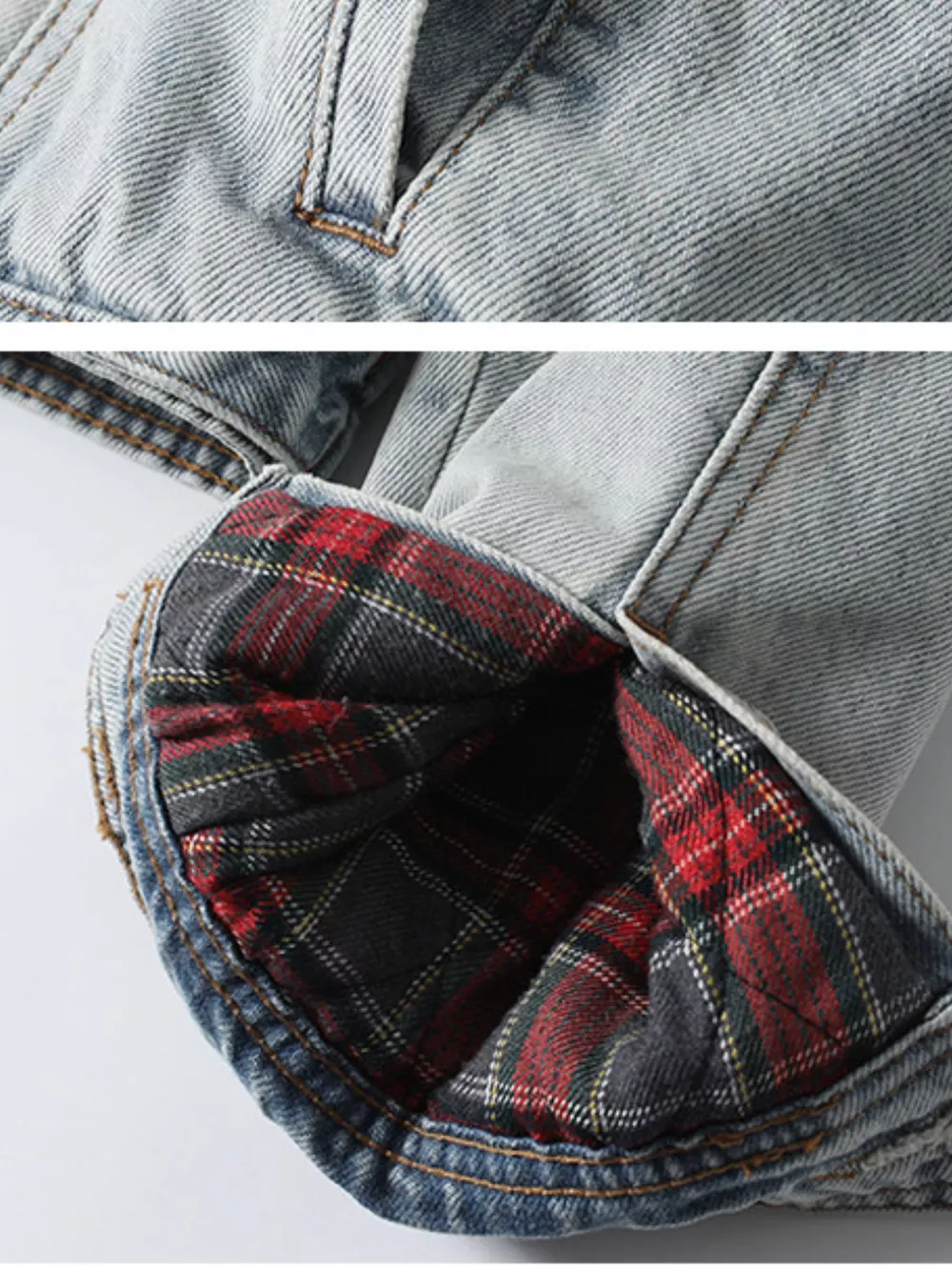 Sherpa-Lined Denim Jacket, image 8