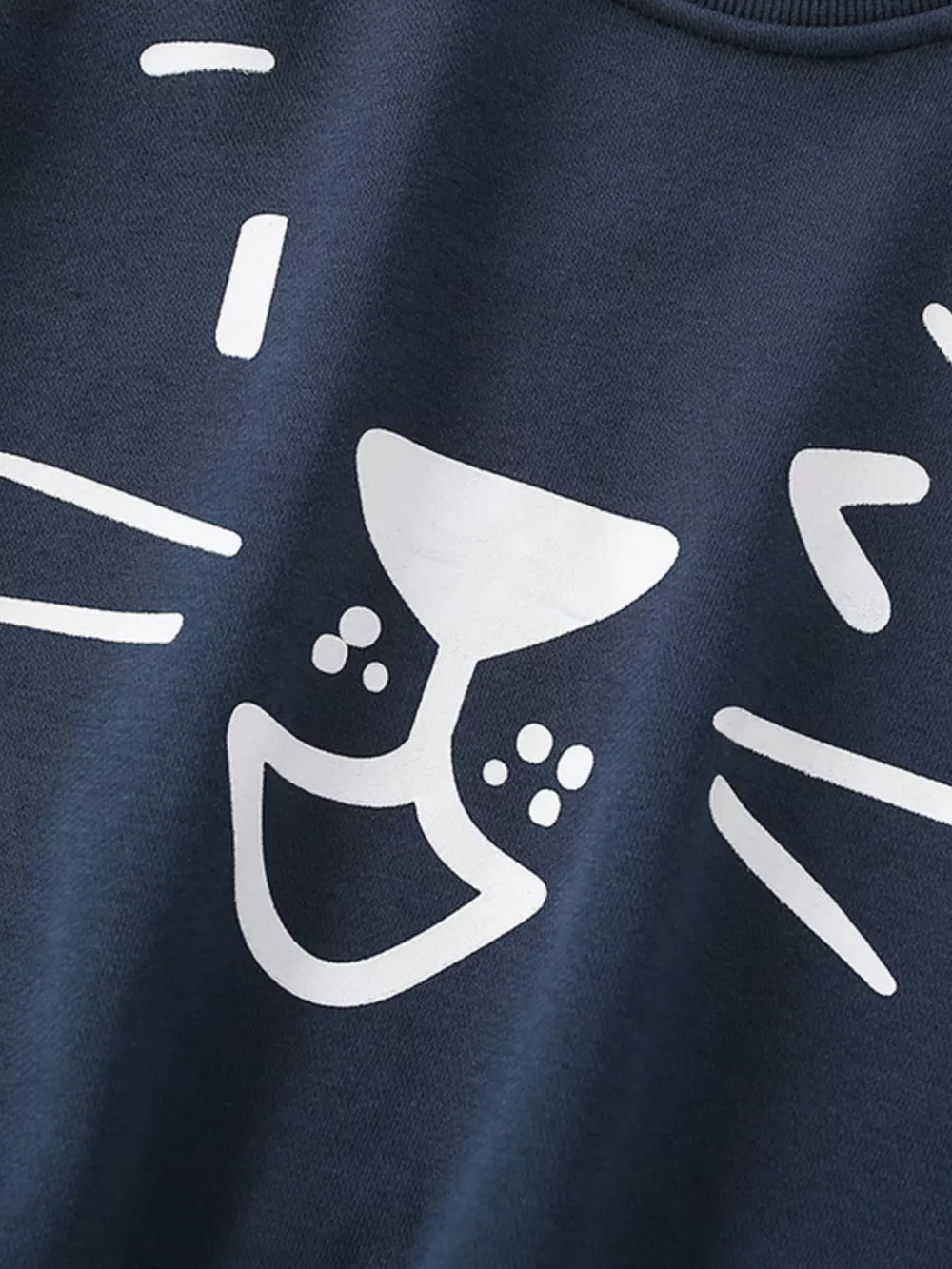 Children's Cute Cartoon Graphic Crew Neck Sweatshirt, image 2
