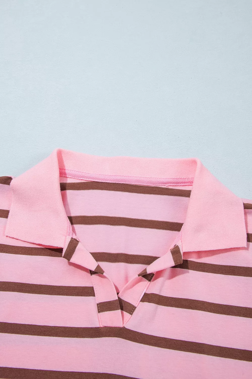 Stripe Striped Long Sleeve Collar Shift Top, image 6