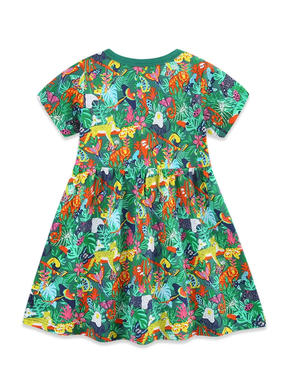 Children's Printed Round Neck Dress, image 6