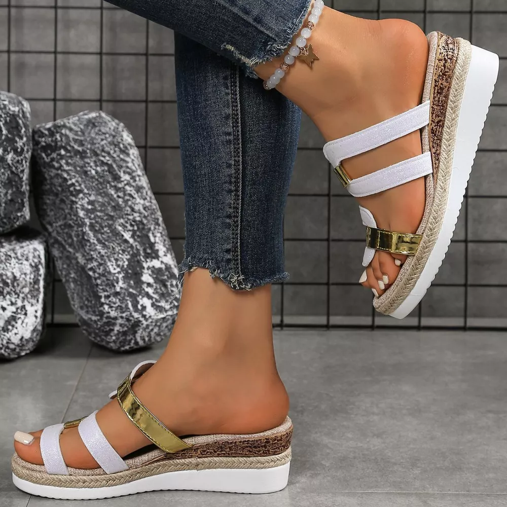Open Toe Wedge Sandals, image 4