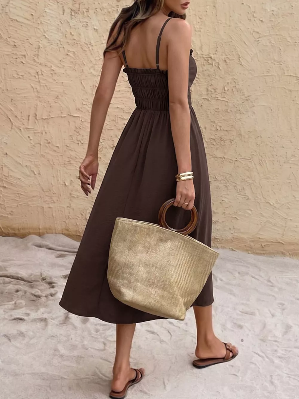 Tie-Front A-Line Dress, image 5