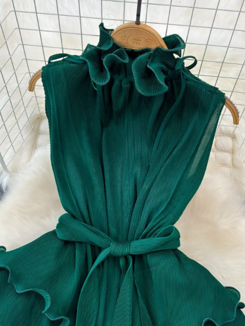 Ruffled Tiered Sleeveless Midi Dress, image 14