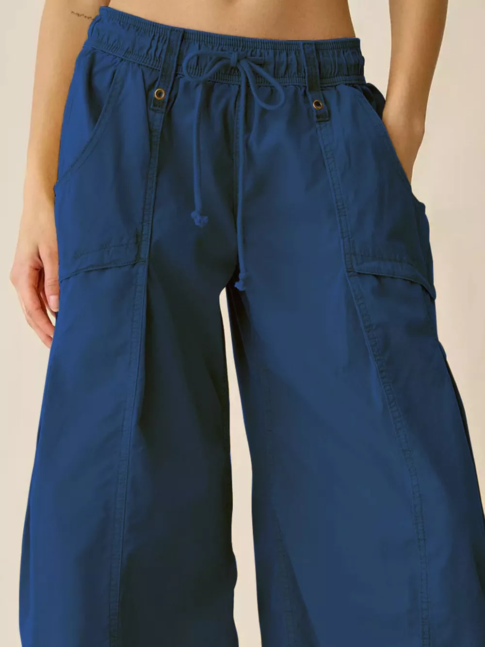 High-Waisted Cargo Wide-Leg Pants, image 19
