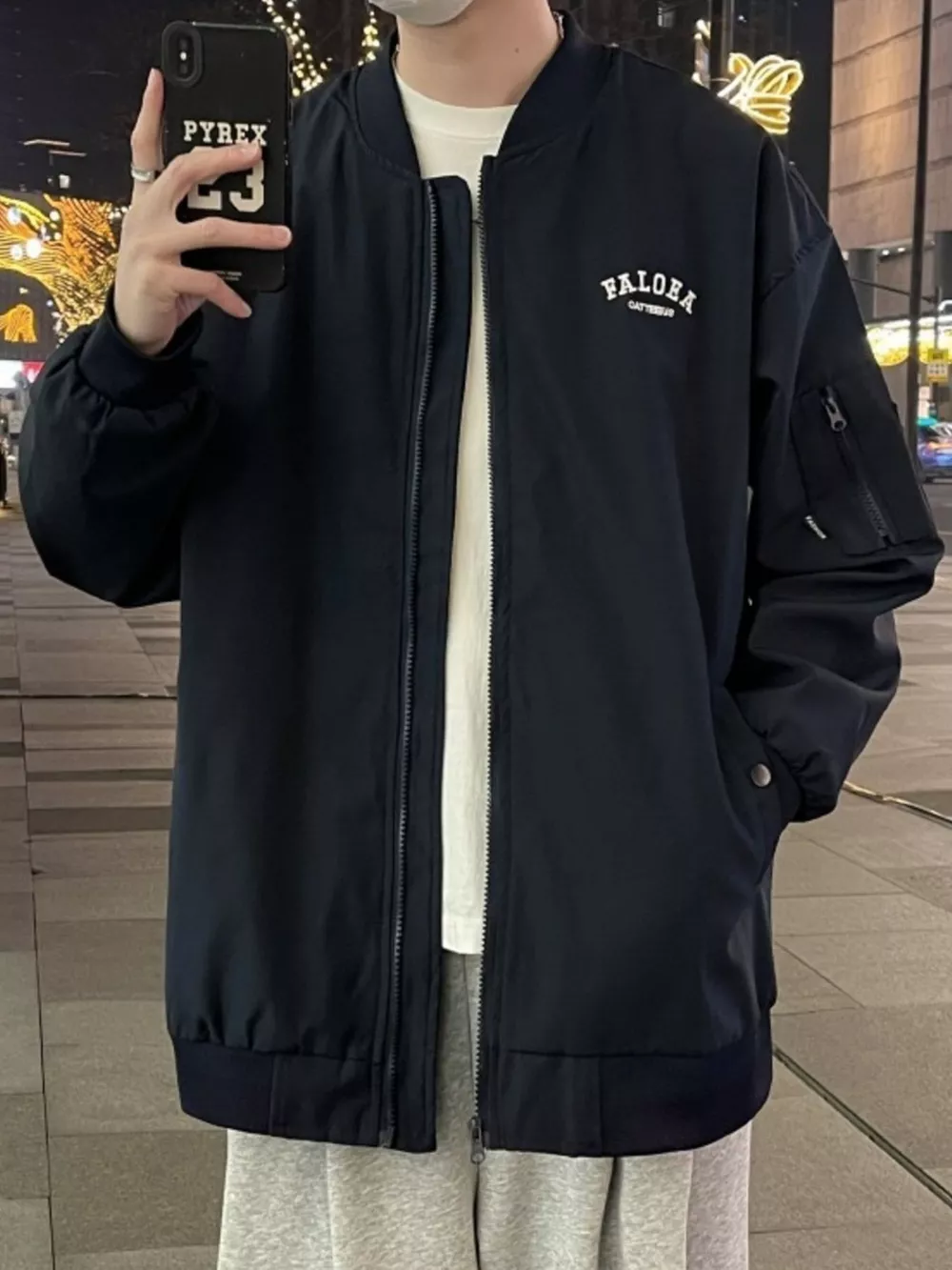 Men's Plus Size Casual Lightweight Zip Up Jacket, image 7