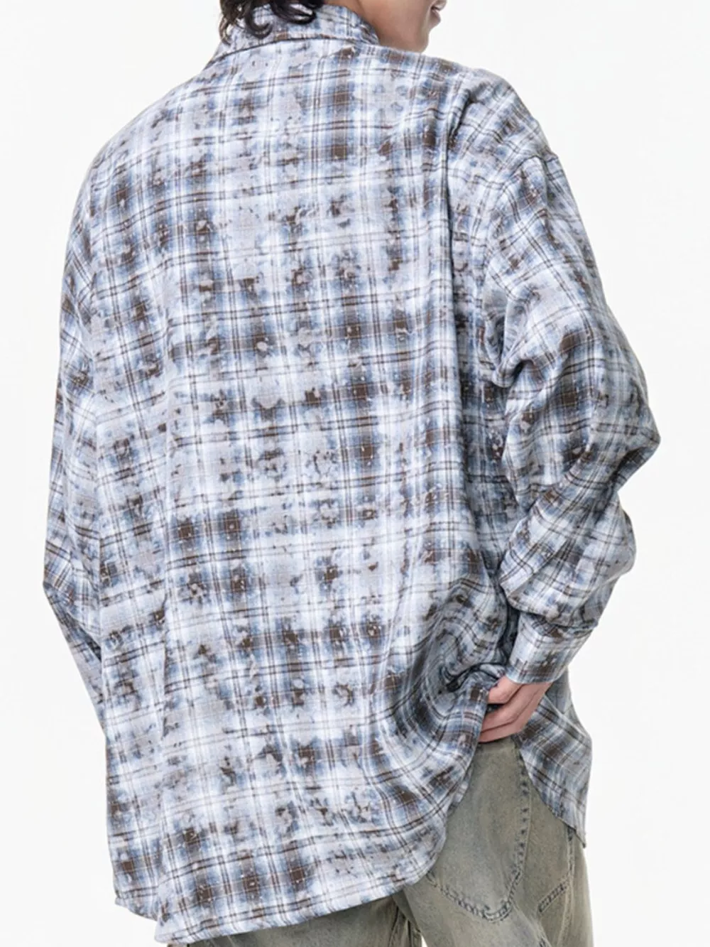 Men's Plus Size Plaid Button Up Long Sleeve Shirt, image 4
