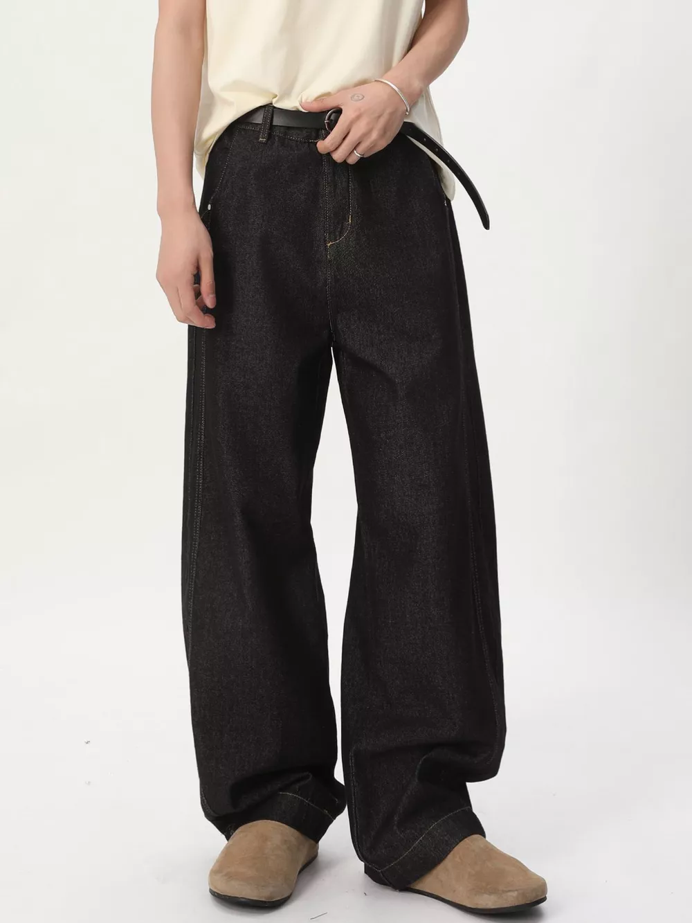 Men's Wide-Leg Jeans, image 6
