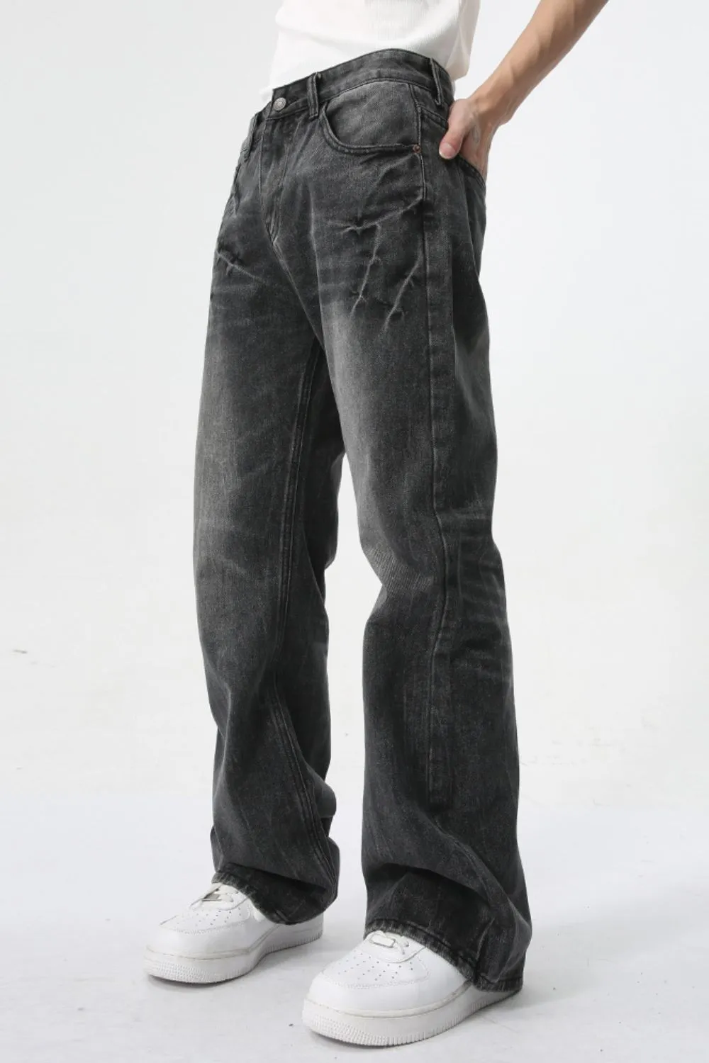 Lightning Burst Bootcut Jeans, image 4