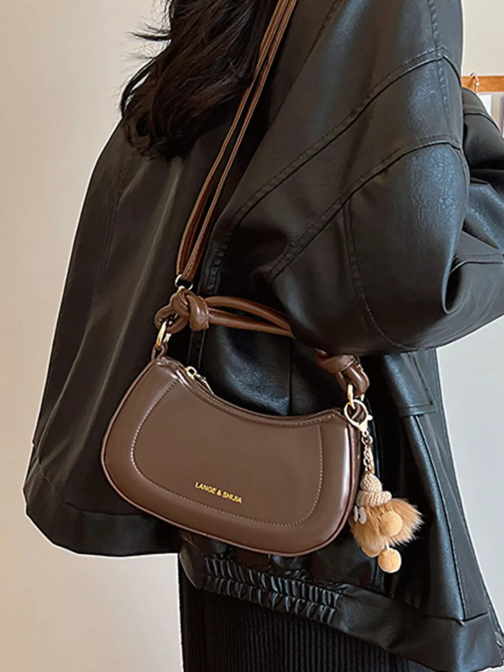 PU Leather Crossbody Bag