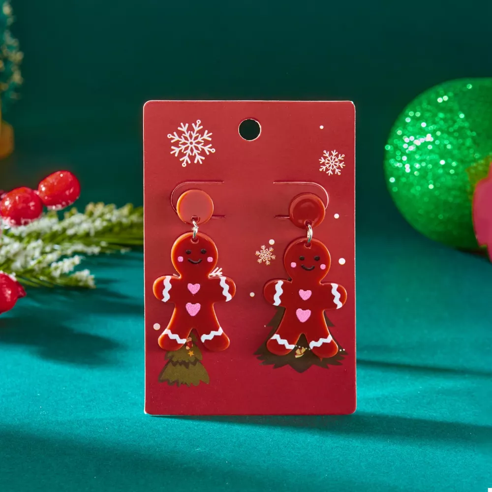 Christmas Acrylic Dangle Earrings, image 9